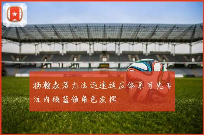 杨瀚森若无法迅速适应体系可先专注内线蓝领角色发挥